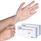 OKIAAS Guantes desechables, talla M, 200 unidades, sin polvo, transparentes, vinilo, para limpieza, preparación de alimentos, investigación