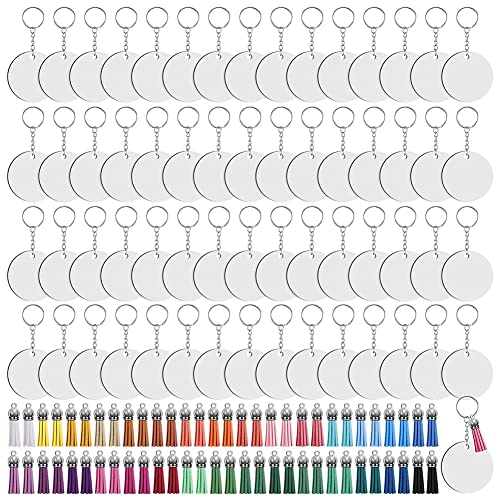 Niejgay Lot de 240 pièces pour sublimation ronds pour ornements de sublimation de glands pour transfert de