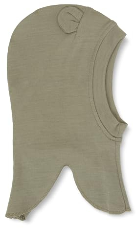 Name It Baby-Jungen NBMWILLIT Wool Balaclava W/Ears XXIII Hut, Vetiver, Grün (Vetiver), 45/47