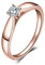 JewelryPalace Zirkonia Verlobungsring Eheringe Promise Verlobung Ring Silber 925 Damen, Solitärring Silberringe Trauringe Hochzeitsringe Antragsring Entouragering Ringe, Damen Schmuck Rosegold 54