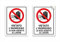 2 Adesivi Vietato l’ingresso ai non Addetti ai Lavori, mis.15x20 cm cartelli in vinile per porte, laminati Anti-UV, impermeabili, 2 pz.