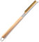 Brosse pour Four à Pizza avec Grattoir, Manche Long 55,5cm, Nettoyage en Laiton pour Fours d'Extérieur, Anneau de Suspension, Facile à Installer
