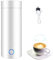 Travel Kettle, 400ML Portable Electric Kettle Coffee Tea Hot Water Boiler Bottle, 3 in 1 Mini Electric Kettle, Automatic Shut off Travel Tea Kettle, Water Heater for Making Tea, Coffee, Baby Milk