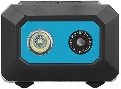 KIMISS Sports Action Camera, Head Camera for Horse Riding Super Super HD 1080P DV Sports Camera Head-mounted Action Video Camcorder DVR Recorder Head Mounted (Black Blue)
