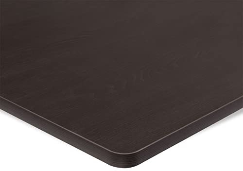 ESMART Germany TPL-168E stabile Schreib-Tisch-Platte aus MDF [Größenauswahl] 160 x 80 x 2,5 cm - Ebenholz Dekor | Kratzfest, PVC-beschichtet, pflegeleicht, Bürotischplatte belastbar bis 120 kg