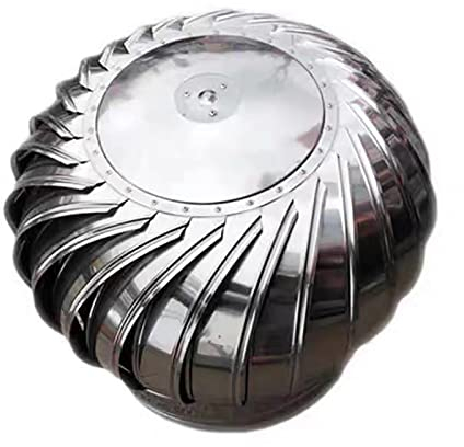 MBROS Dachentlüftungsrohre aus Edelstahl 304, Schornsteinkappen, drehbare Schornsteinhaube, Ventilator, Turbine, wetterfest, robust und langlebig, für Schornsteine