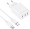 USB C Ladegerät, 3 Port Schnellladegerät, 【Apple MFi Zertifiziert】 24W USB C Netzteil Power Adapter mit 2M Lightning Ladekabel, Fast Charger für iPhone 14/13/12/11/Plus/Pro/Pro Max/SE/iPhone Mini