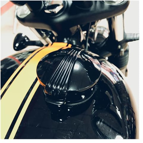 Für T&riumph Bonneville Bobber Black T120 T100 Street Twin Motorrad Kraftstofftankdeckel Tankdeckel (Color : 1)