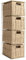 GBS 4 Tier Small Basket Storage Tower Unit with Metal Frame, Drawer Storage Cabinet Unit, Cabinet Organizer, Ideal for Home/office/bedrooms/kitchen Storage (Natural)