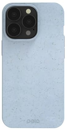 Pela Handyhülle für iPhone 13 Pro, Puderblau, schützende Handyhülle, umweltfreundlich, kompatibel mit iPhone 13 Pro