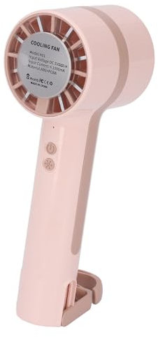 Elprico Car Dryer Air Blower,USB Rechargeable Handheld Cooling Fan,Air Blower with Cold Compress Function for Camping Travel Outdoor Office (Roseate)