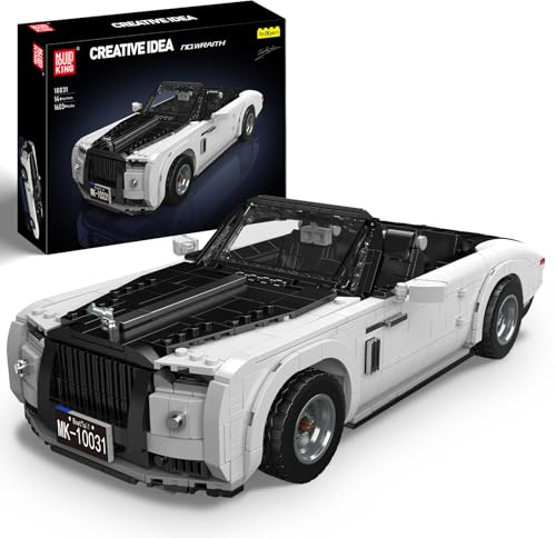 Mould King 10031 Retro Convertible Building Blocks Set, Classic 1:16 Scale Collectible Sports Vehicle Model Kit for Children Aged 14+/Adults (1603 Pieces)