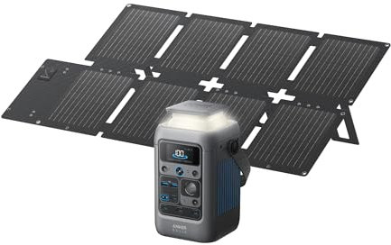 Anker SOLIX C300 DC Powerbank Station (90000mAh) mit 60W Solarpanel, 288Wh Multi-Geräte Powerstation, LiFePO4 Akku, 300W Solargenerator, Für Draußen, Camping, Reisen, Notfälle