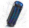 Bluetooth Lautsprecher, 20W Portabler Musikbox Bluetooth 5.4 mit RGB Lichter, IP7 Wasserdicht Tragbarer Musikbox Box, 360° Stereo Sound, Eingebautes Mikrofon, für Geeignet Outdoor/Party/Reisen, Blau