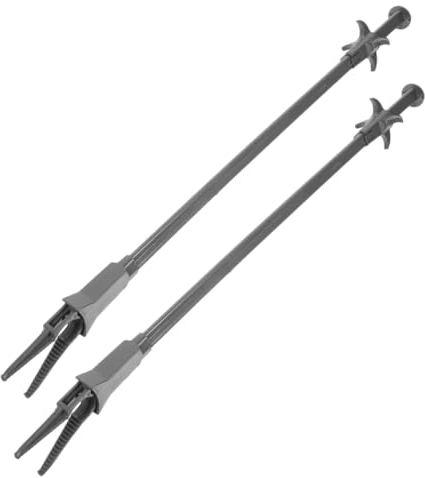 BESPORTBLE 2st Aquatische Pflanzklammer Futterzange Aquariumzubehör Aquarienzange Aquarienpinzette Aus Kunststoff Versorgung Mit Aquarien Aquarium-pflanzwerkzeug Plastik Dark Grey