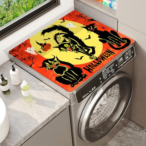 Washing Machine Cover Washer Dryer Protective Mats Non-Slip Washer And Dryer Covers For The Top Cover Mat Pad For Kitchen Refrigerator Microwave Doormat Pet Feeding Mat (Color 8,60x60cm)