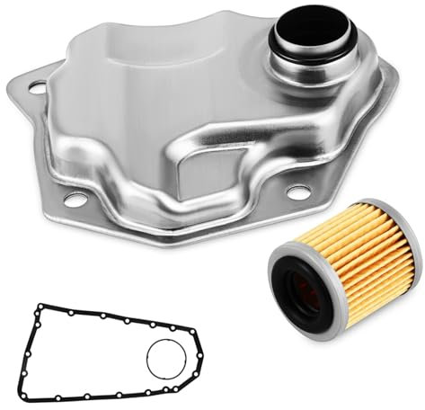 BUGUUYO 1 Satz Transmissionsfilter Getriebewannendichtung Und Filtersatz Getriebewannenfilter Autozubehör Automatikgetriebefilter Getriebeölfilter Autoteile Aluminiumlegierung Silver