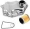 BUGUUYO 1 Satz Transmissionsfilter Getriebewannendichtung Und Filtersatz Getriebewannenfilter Autozubehör Automatikgetriebefilter Getriebeölfilter Autoteile Aluminiumlegierung Silver