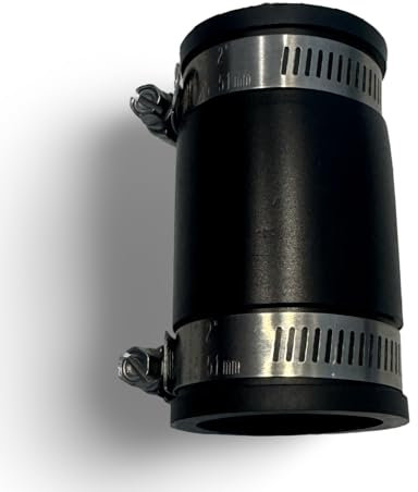 Aqua Universe 1.25 Flexible Rubber Connector Coupling with Hose Clips for Pipe Size 32-40mm