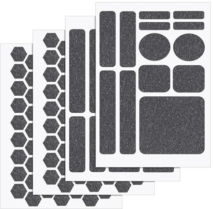 4stk Graue Griffaufkleber, Universelles Anti-Rutsch-Handy-Griffband Maus-Griffband Handyaufkleber Vorgeschnittene Streifen Handy-Griffaufkleber Klebebandaufkleber für Kamera Tasse Maus