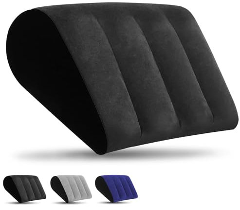 Coussin Triangle Gonflable Oreillers De Camping – Positionneurs De Corps Léger pour Dormir, Surélever des Jambes, Utilisation Au Lit, Voyage, Camping, Gonflage Rapide,Pliable Portable