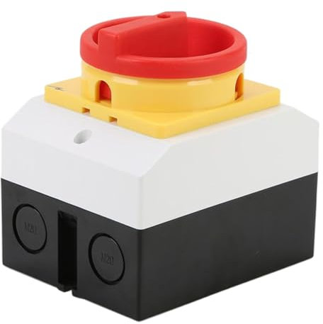 Disjoncteur de boîte de vitesses manuelle, isolateur DC Breaker,Knob on-off 20A came rotative - Bouton de coupe de contrôle principal 4P de 380 V pour les voitures automobiles