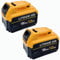2 Pack 12.0Ah Replacement Battery for Dewalt 18V Lithium-Ion Battery with LED Indicator Compatible with Dewalt 18V Series Cordless Power Tool Replace for DCB200 DCB184 DCB101 DCB107 DCB112 DCB105