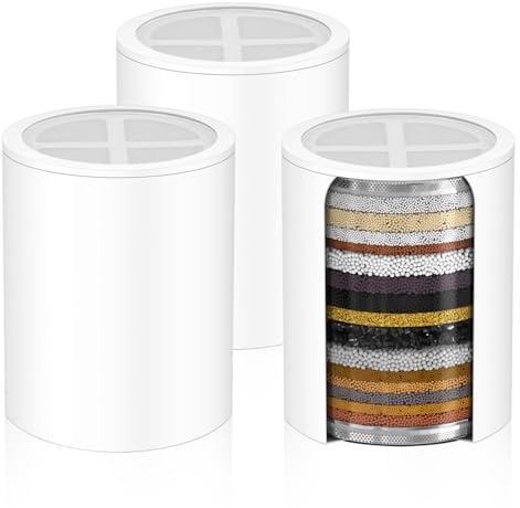 HODSEUKIN Shower Head Replacement Filter Cartridge - Compatible with MyHalos High-Pressure Filtered Showerhead.(3PACK)