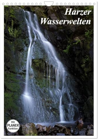 Harzer Wasserwelten (Wandkalender 2026 DIN A4 hoch), CALVENDO Monatskalender: Bäche, Flüssse und Wasserfälle des Harzes begleiten Sie durch das Jahr. (CALVENDO Natur)