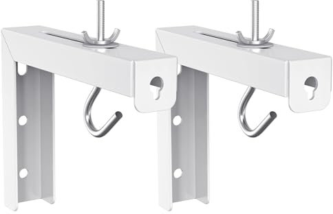 Projector Screen Hanger - L-Shaped Wall-Mounted Stand | White Projector Accessories Movies Screen Hanger