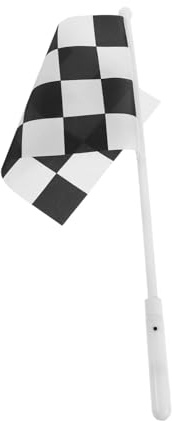 OFFSCH Drapeau à Carreaux Lumineux LED Drapeau de Course à Main pour Ambiance de Course et Signaux pour Événements et
