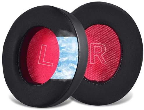 Lukvcoe Cooling Gel Replacement EarPads for Anker Soundcore Life Q10, Q10BT, Life 2 Neo (not for Life 2). Ice silk fabric, high-density noise-isolating foam Ear pads (Cooling Gel - Black)