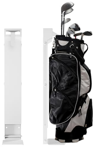 NULTRUMA Wall Mount Golf Bag Storage Rack - Wall Mount Rack for Garage, Club Dock for Golfing Bag | Space Saving | Easy Install & Use