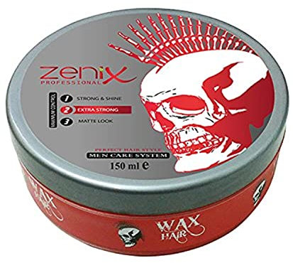 Zenix Force Extra Strong Hair Wax 150ml - Haarwachs für Männer - Starker Halt & Wet Finish - Haarwax für alle Haartypen - Haargel Herren