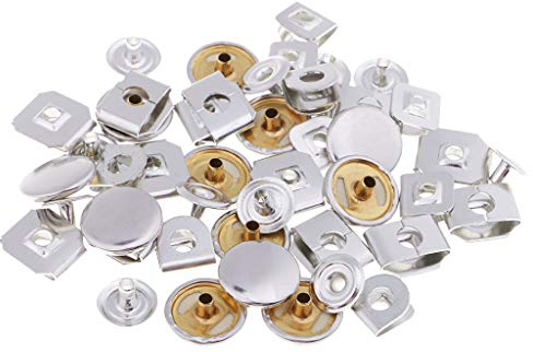 perfk 12 Sets 15mm schneidern Haken Und Ösenverschlüsse Für Hose Und Rock Silber