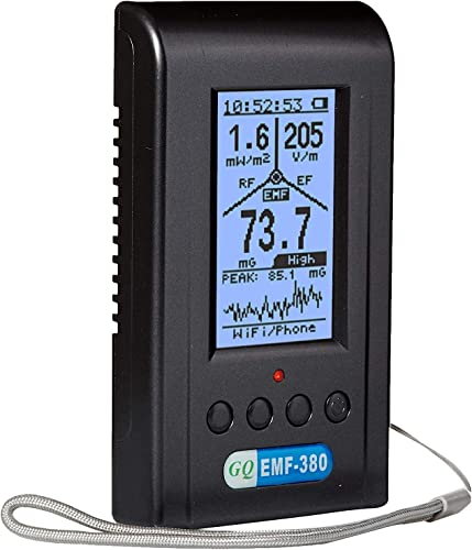 GQ EMF-380 V2 HF-EMF EF-ELF-Strahlungsdetektor Digitales elektromagnetisches Strahlungsmessgerät HF-Spektrumanalysator 3-in-1