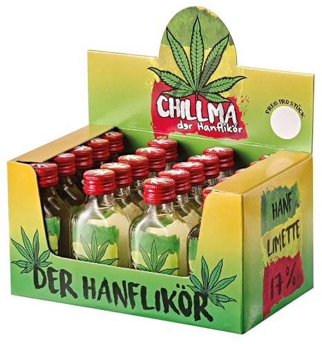Chillma - Der Hanflikör - Hanf-Limetten-Likör 20 x 0,02 l 17% vol