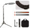 GSKAIWEN 18 60WLED Ring Light Beauty Lighting Eyebrow Tattoo Lamp Makeup Dimmable Photography Studio Video Light Outdoor Shooting with Battery Slot(18-inch soft tube kit)