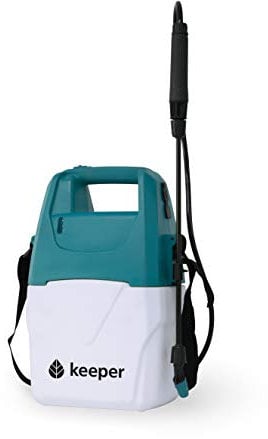 Keeper Spruzzatore Elettrico da Giardino Forest 5. Batteria al Litio. Ricarica Tramite USB. Indicatore Luce. Bocchetta Regolabile. 120 min Autonomia.5 l