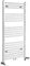 Milano Neva White Dual Fuel Heated Towel Rail - 1188mm x 500mm
