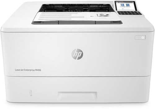 HP LaserJet Enterprise M406dn Monochrome Printer with Built-in Ethernet & 2-Sided Printing (3PZ15A)