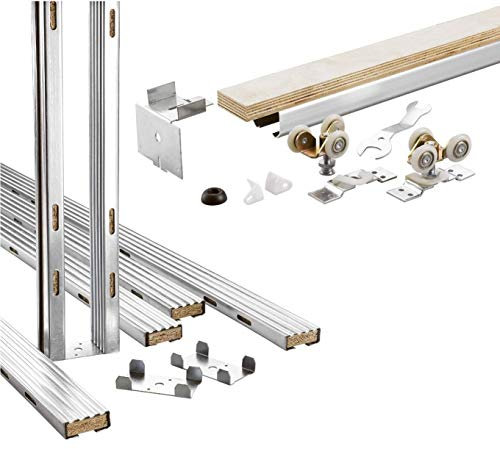 Sliding Pocket Door Track Framing Kit 90kg for 914mm x 2032mm Doors