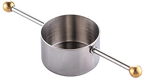 apofly Bar Jigger with Handle Stainless Steel Spirit Measure 30ml Cocktail Jigger Whisky Measure Cup Wine Mixer, Silver