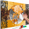 murando - Malen nach Zahlen Rose Blumen Vintage 60x40 cm Malset mit Holzrahmen auf Leinwand für Erwachsene Kinder Gemälde Handgemalt Kit DIY Geschenk Dekoration n-A-1661-d-a