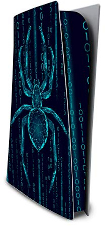 Finest Folia Screen Protector Compatible with PS5 Sticker Case for Games Console Case Sticker Vinyl Film Skin Against Scratches Design Cover RX040 (Disc Edition, No. 20 Spider)