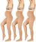 BANANALU Strumpfhose für Schwangere 40 Den Umstandsstrumpfhose Mama 40 Natural 3er Set M