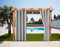 SK Studio 2 Stück Outdoor Vorhänge Aussenvorhang Garten Verdunkelung Outdoor Gardinen Blickdicht Winddicht Wasserabweisend Sichtschutz Sonnenschutz UVschutz Grau, 254x213cm(B x H)