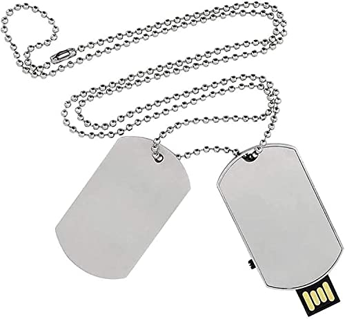 PENDRIVE USB CHIAVETTA PIASTRINA MILITARE DOG TAG 32 64 128 GB MEMORIA A06 (32GB)