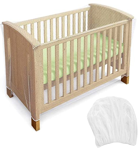 Zanzariera per Culla, Rete Antizanzare Pieghevole per il Letto del Neonato, Zanzariera per Parco Giochi o Culla, 140 x 70 x 70 cm