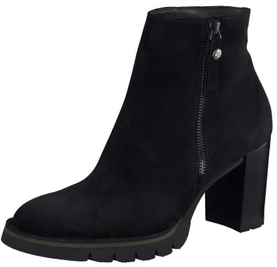 Paul Green Damen Stiefelette, Frauen Ankle Boots,reißverschluss,Stiefel,Bootee,Booties,halbstiefel,Kurzstiefel,Schwarz (Black),40 EU / 6.5 UK